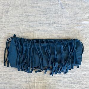 Indah Fringe Bikini Top in Teal